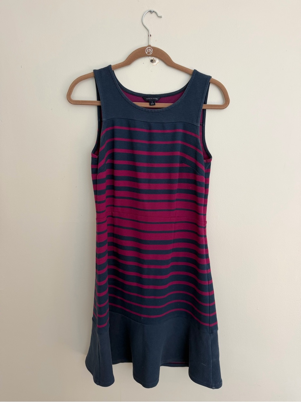 Women's top neckline with Tommy Hilfiger label